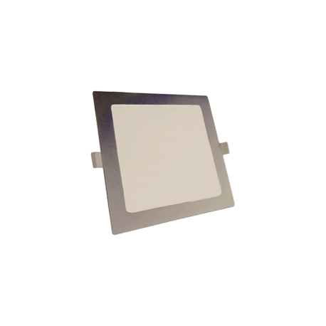 Downlight LED Cuadrado 6W Plata