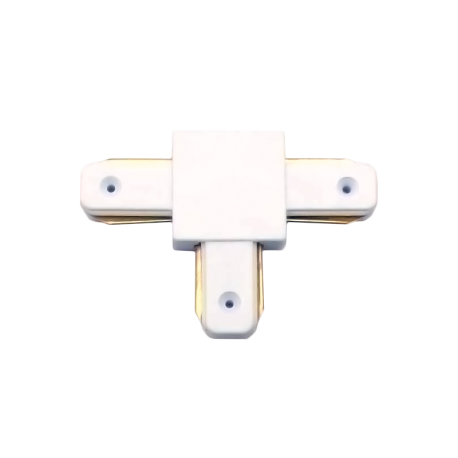 Unión carril T blanco
