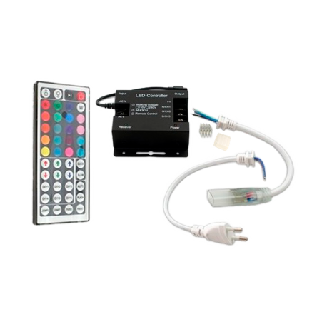 Alimentador y mando tira 230V 14.4W/m RGB