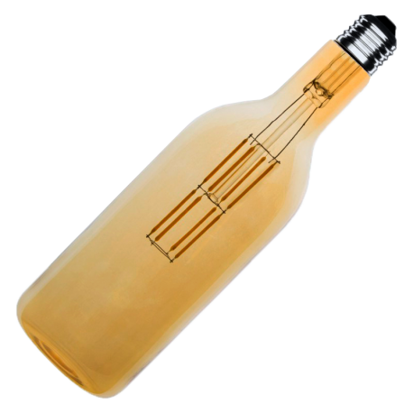 Bombilla LED BOTELLA GOLD 8W E27 Regulable