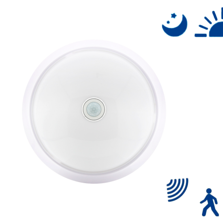 Plafón LED 2xE27 con SENSOR de movimiento