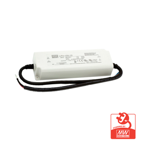 Transformador Mean Well 24V IP67 150W