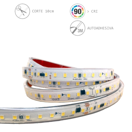 Tira LED 230V 12W/m (Corte 10cm)