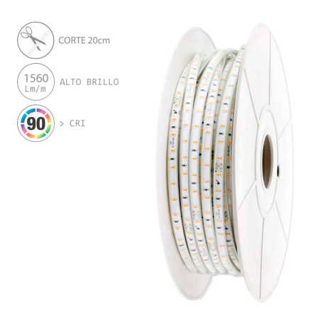 BOBINA Tira LED directa a 230V 12W/m (50m)